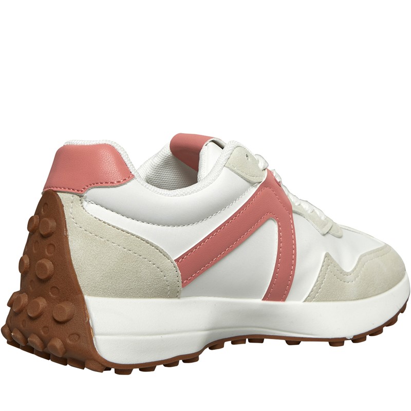 Only Womens Sonic Trainers White/Pink