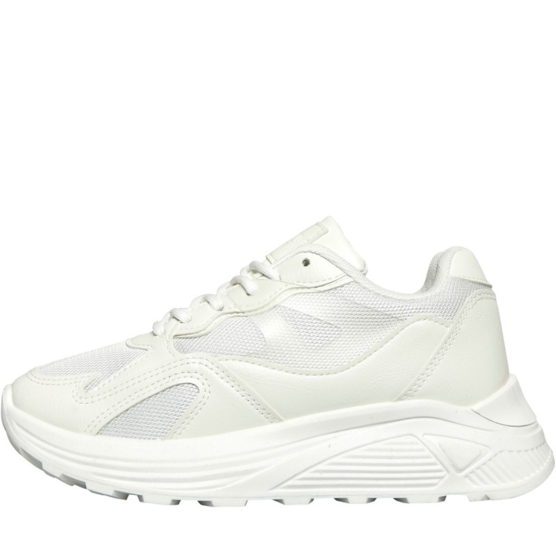 Only Womens Sylvie Trainers White Mono