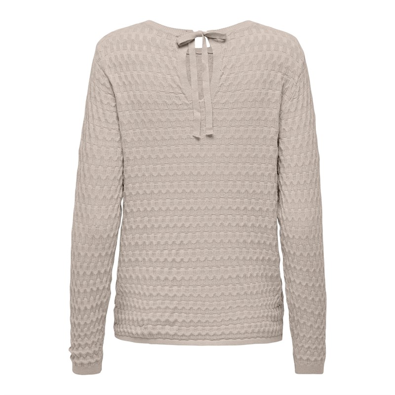 Only Damen Faye Pullover Grau