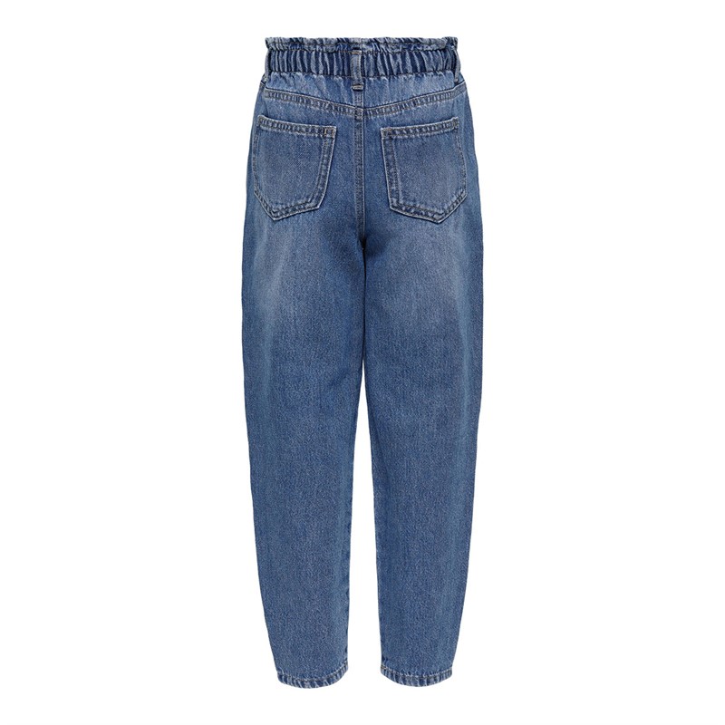 Only Dziewczęce Cuba Slouchy Jeansy Luźne Relaxed Fit Niebieski