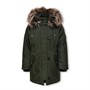Only Parka en fourrure Iris rose fille
