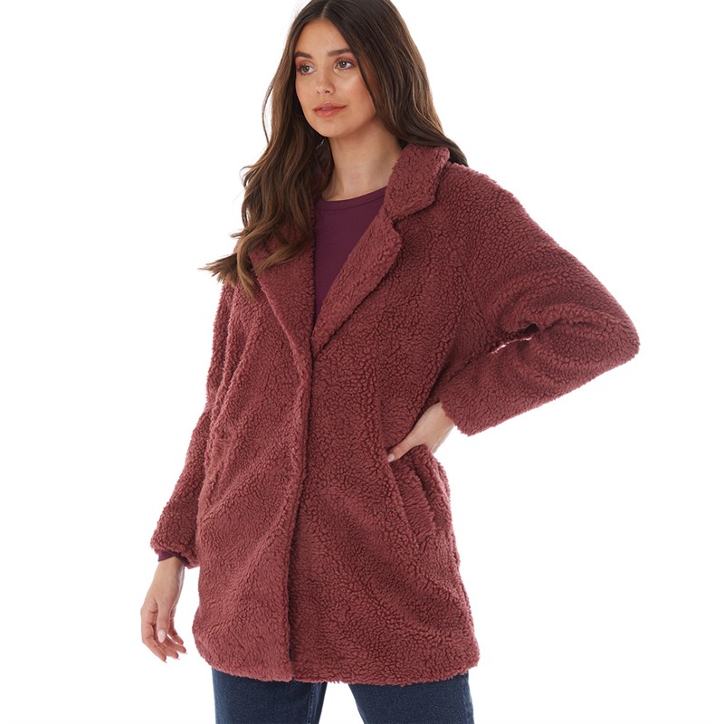 Buy Only Womens Aurelia Sherpa Coat Apple Butter