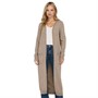 Only Womens Lesly Long Cardigan Beige