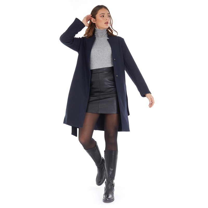 Only Womens New Victoria Life Soho Coat Night Sky