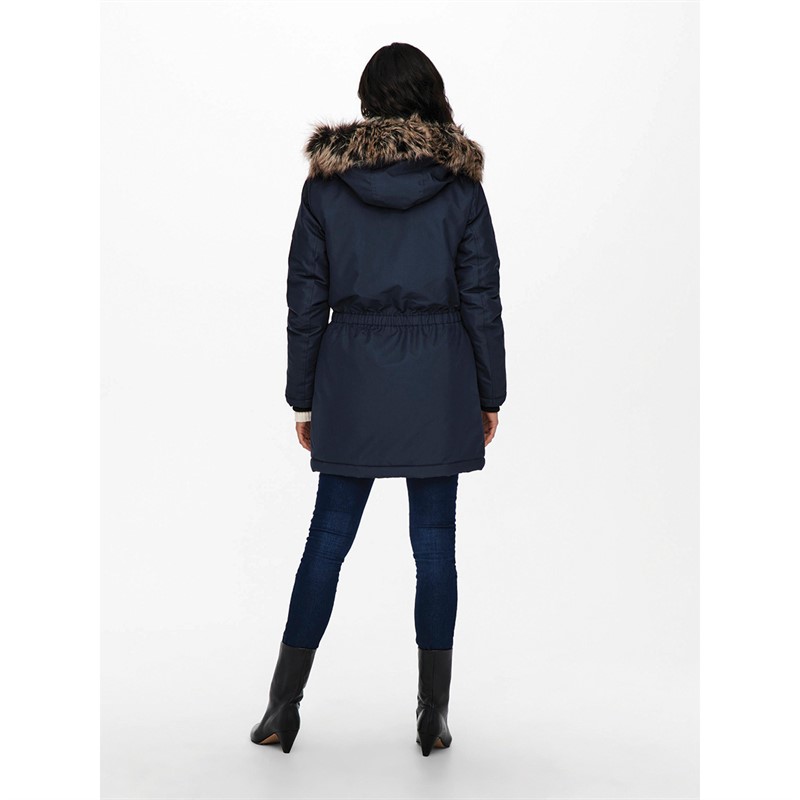 Only Damen Iris Parka Blau