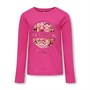 Only Girls Aria Long Sleeve Embrace Top Fuchsia Purple
