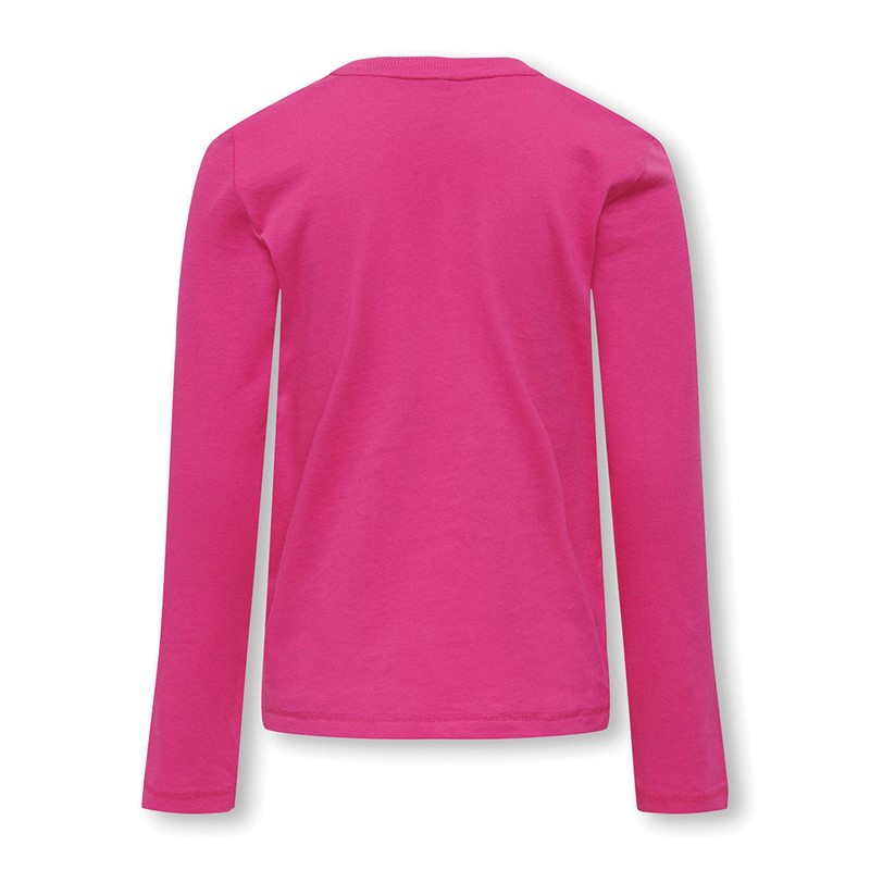 Only Girls Aria Long Sleeve Embrace Top Fuchsia Purple
