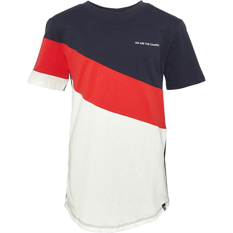 Only Jongens Gerry Block T-shirts Blauw