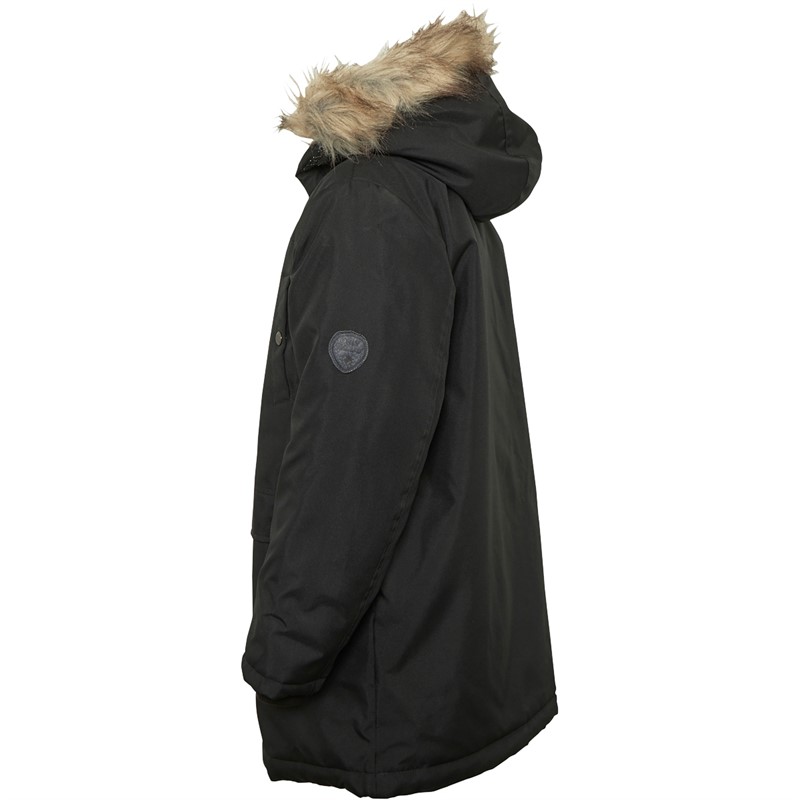 Only Jungen Ian Fur Parka Schwarz