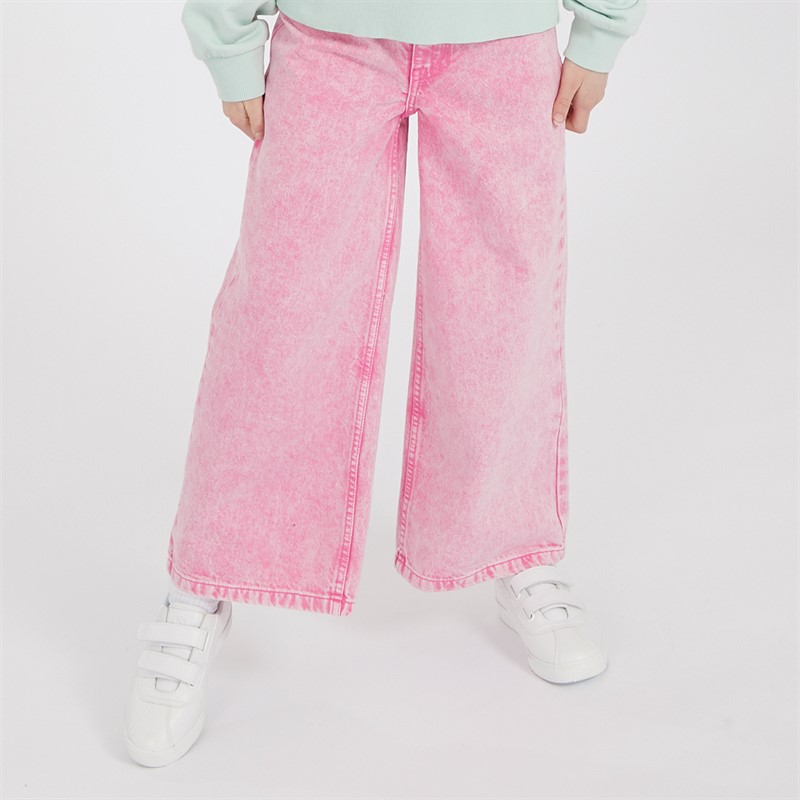 Only Girls Liva Wide Jeans Pastel Lilac