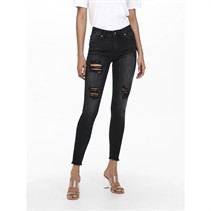 Only Womens Blush Skinny Jeans Washed Black