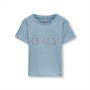 Only Piger Wendy Logo T-shirt Blå Cashmere