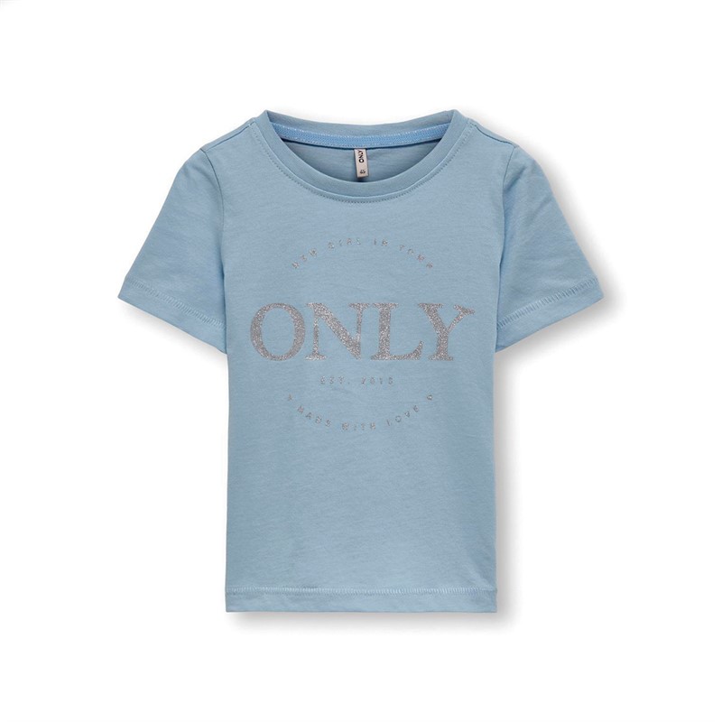 Only Meisjes Wendy Logo T-shirt Kasjmier Blauw