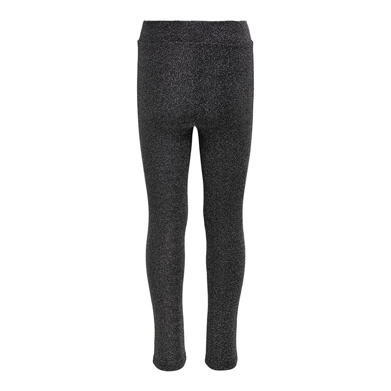 Only Meisjes Nete Vilma Glitter Legging Zwart