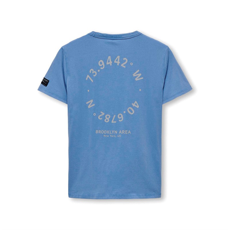 Only Jungen Luke T-Shirts Blau