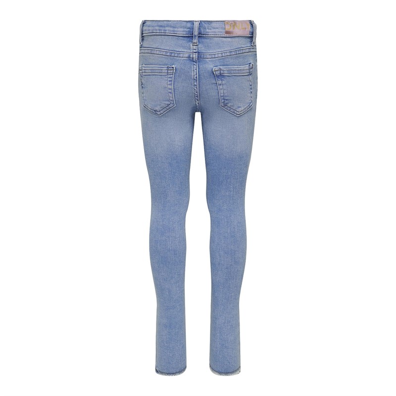 Only Piger Blush Life Jeans Med Lige Ben Blå
