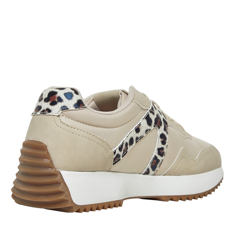 Only Womens Sonic Trainers White/Leopard