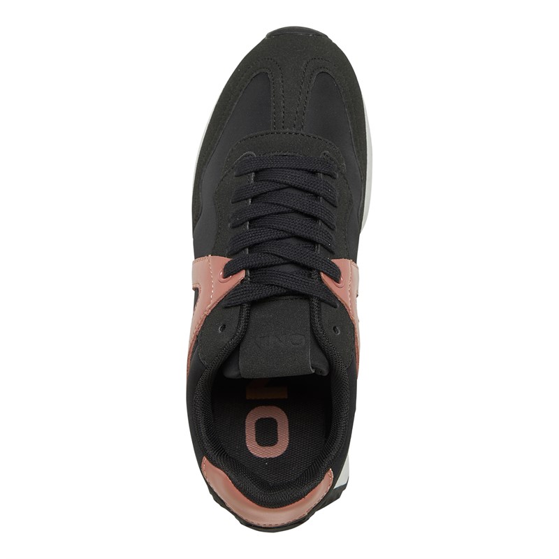 Only Womens Sonic Trainers Black/Pink