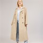 Only Trench-coat long extra Dicte Femme Ecru