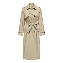 Only Trench-coat long extra Dicte Femme Ecru