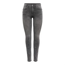 Only Damen Rina Mid Rise Push Up Jeans Grau Gewaschen