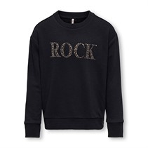 Only Sweat-Shirt Amy Stones Noir Fille