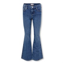 Only Girls Blair Flared Jeans Medium Blue Denim