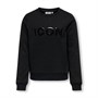 Only Sweatshirt Sanne Rundhalsausschnitt Schwarz Mädchen