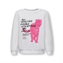 Only Piger Sweatshirt Madeline Langærmet Rebel Rundhals Hvid