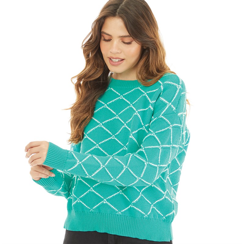 Only Pullover Jullian vert Foncé femme