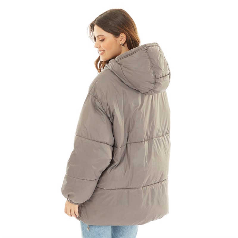 Only Womens Padded Jacket Grey