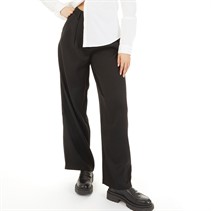 Only Womens Pleat Front Tailored Trousers Black