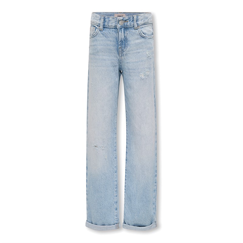 Girls Molly Wide Jeans Light Blue Denim - Size 152