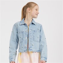 Only Girls Cassie Denim Shirt Light Blue Denim
