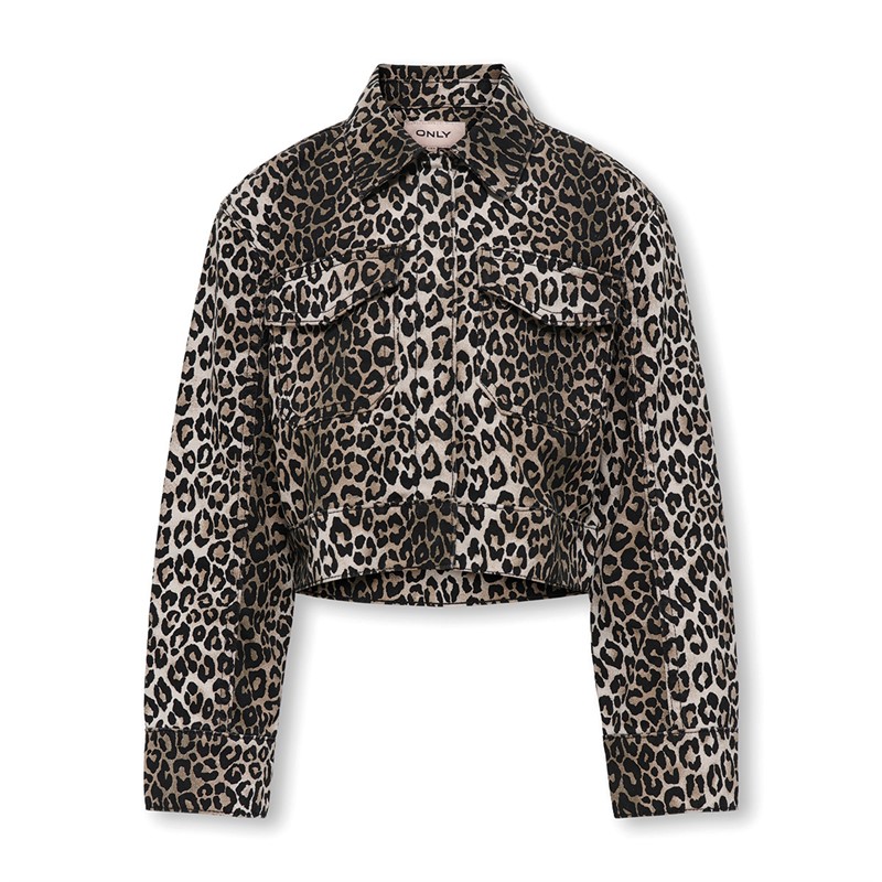 Only Piger Sandra-Lumi Printed Lette jakker Sort