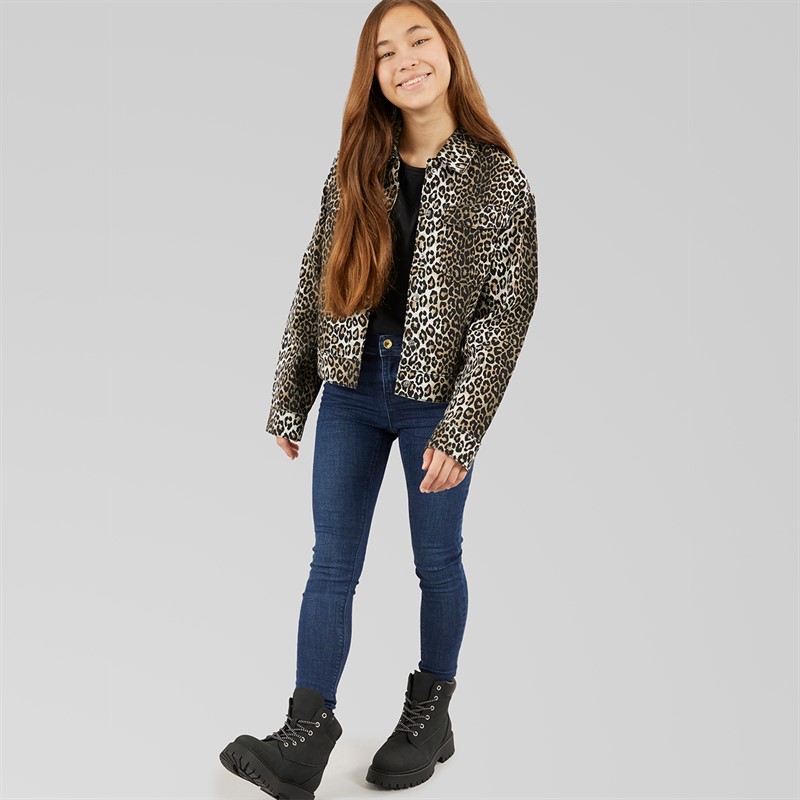 Only Mädchen Sandra-Lumi Printed Leicht Jacken Schwarz