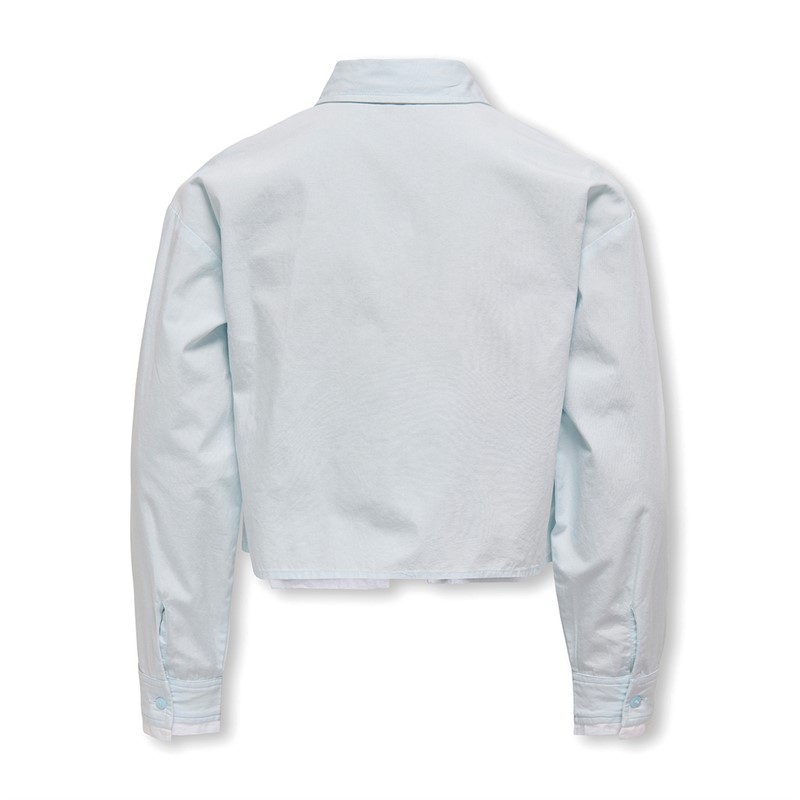 Only Piger Clara Short Label Bluser og skjorter Blå