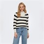 Only Damen Eise Freya Reißverschluss Pullover Birken