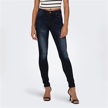 Only Jean skinny Kendall Femme Denim Bleu Foncé