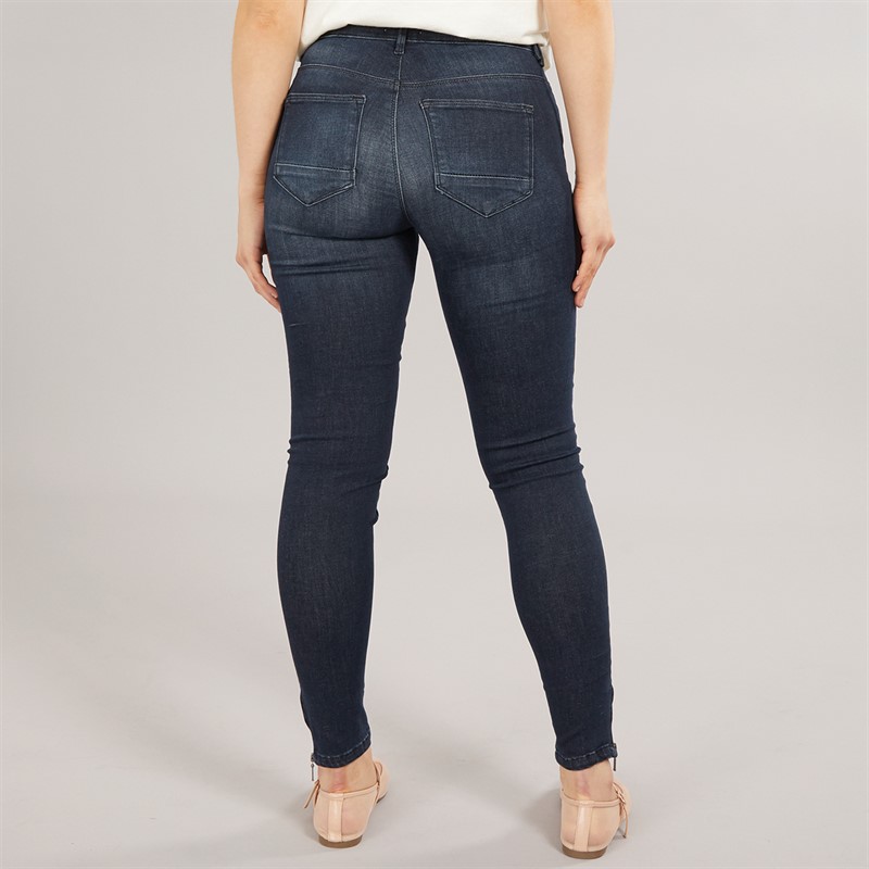 Jean Skinny Femme ONLY - Taille Basse, Coupe Ajustée, Tissu Stretch Confortable - Denim Lavé Doux, Style Décontracté Quotidien