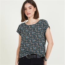 Only T-shirt Vic Femme vert balsamique