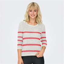 Only Damen Geens Pullover Weiß