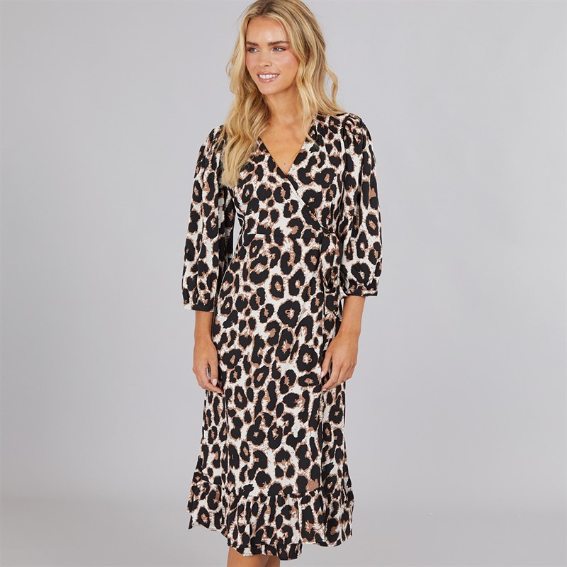 Only Robe Midi Portefeuille Olivia Femme - Cloud Dancer