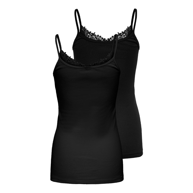 Only Damen Zweierpack Westen Schwarz