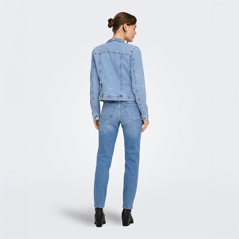 Only Damen Jeans Jacke Light Blue Denim