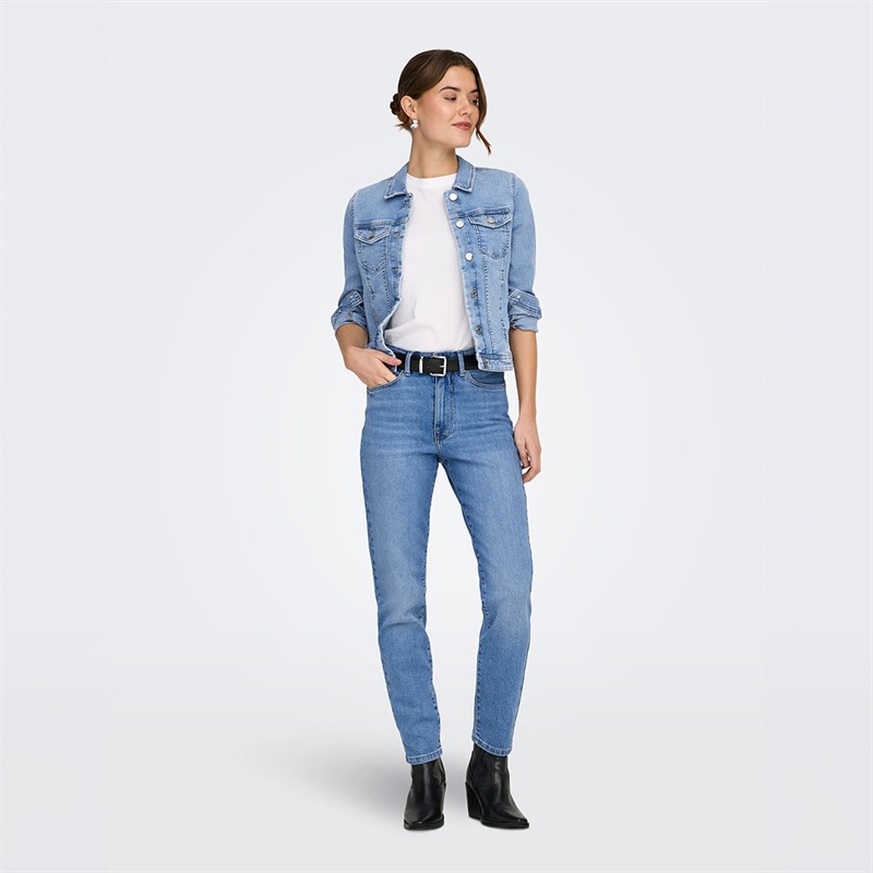 Only Damen Jeans Jacke Light Blue Denim