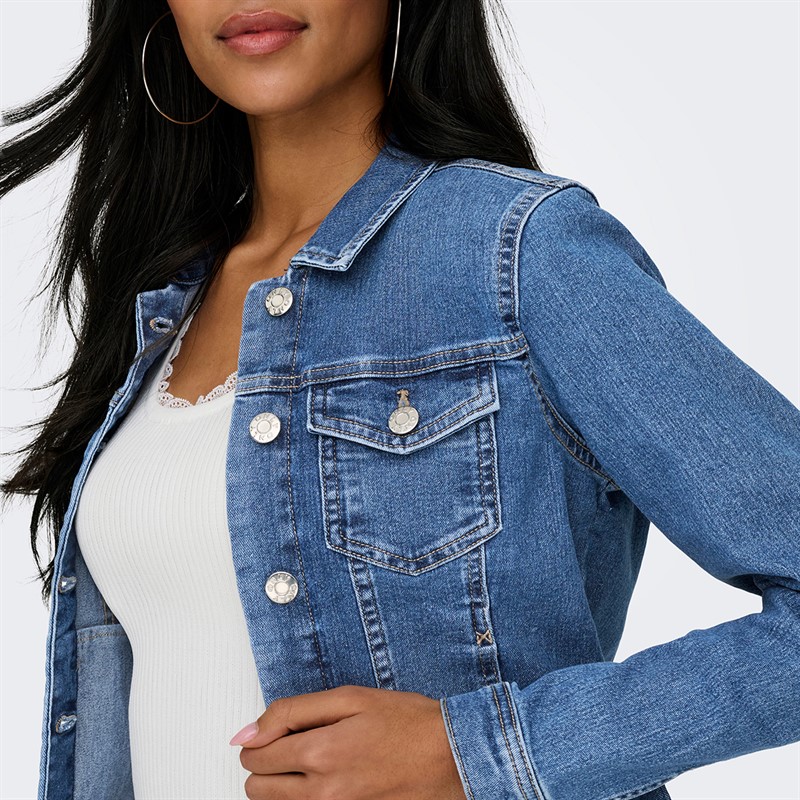 Only Kurtka dżinsowa dla niej kolor Medium Blue Denim