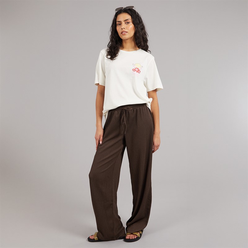 Only Pantalons larges Femme Chocolate Brown