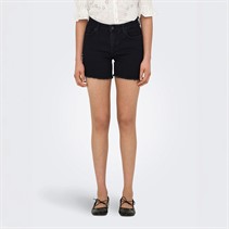 Only Damen Denim Shorts Schwarz