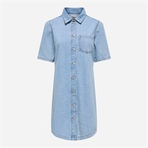 Only Damen Jeans Kleid Light Blue Denim